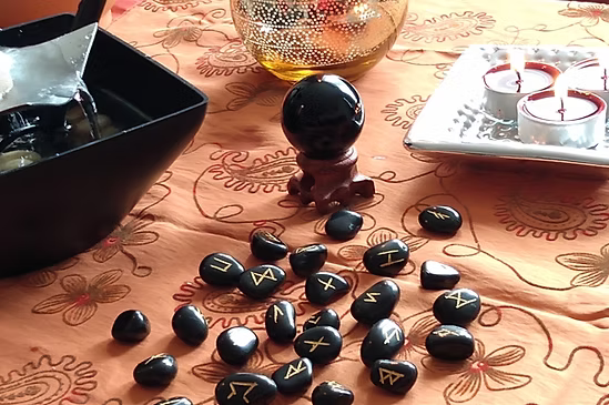 Scandinavian and Slavic runes divination session