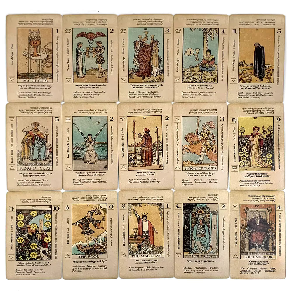Hot-selling Tarot Cards A 78pcs Cards Fortune Telling Divination