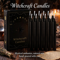 12 Pcs 3.9*0.4in (10.1*1.2cm) Black Small Rod Wax, Drip-Free, Smoke-Free and Fragrance-Free Home Dinner Candles, Hand-Pulled, High-Quality, Suitable for Various Places, Various Holidays.